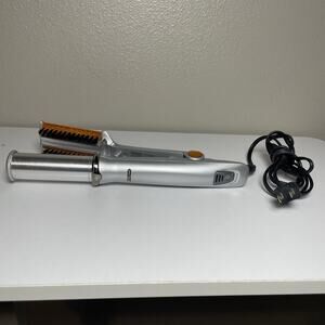 InStyler Rotating Hot Iron Hair Styler Brush 1.25" inch Barrel Silver IS1001
